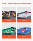 48  Air Hockey Table 4-in-1 Combo Game Table Hockey Foosball Ping Pong Billiard