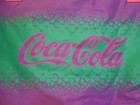 Vintage 1980s Coke   Coca-cola Pink  Purple  Teal Insulated Hot   Cold Bag  Tote