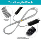 Drain Brush Pipe Cleaning Brush Slim Drain Hole Cleaning Tool Hose Flexible Feed