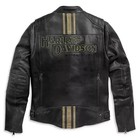 Harley Davidson Men   s Black Motorcycle Jacket     Genuine Cowhide Leather Jacket