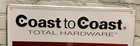Vintage Coast To Coast Hardware Sign Qaulity Paint Products Tin Metal Embossed