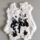 4pcs Natural Spotted Soft Skin Pelts Fur Hides Leather Tanned Bunnyf Skin Craft