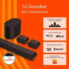 Vizio 5 1 Soundbar With Wireless Subwoofer   2 Surround Speakers  Sv510m