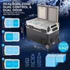 Portable Car Refrigerator 43qt Compressor Electric Cooler Car Fridge Freezer 12v