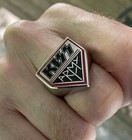 Kiss Army Stainless Steel Ring  extra Large Version  Aucoin