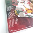 Bucilla Down The Chimney Felt Christmas Stocking Kit 18    Santa Bear Applique