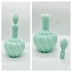 Fenton Green Pastel Swirl 4-piece Vanity Set 1950   s