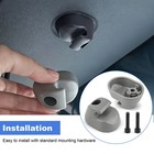 2pcs S16-1023-661 Sunvisor Clip Gray For Kenworth Peterbilt Interior