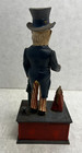 Cast Iron Uncle Sam The Book Of Knowledge Coin Bank Vintage Mechanical Toy