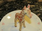 Steiff Stuffed Animals   Vintage Velvet Mohair Giraffe   14cm Germany
