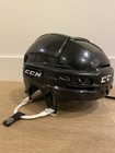 Ccm Senior Medium Tacks 910 Ice Hockey Helmet Black Very Used Needs Liner Wash