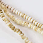 3 Strands Old Seed Trade Beads White