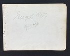 George Kelly Bucky Harris Signed Vintage Album Pages Hof Autograph Vintage