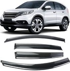 Rain Guards Suitable For Crv 2012-2016  Window Visor  Dark Smoke Accessories  