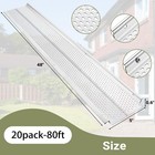 Jofiterm Gutter Guard 5 Inch Aluminum Gutter Guards 20pack-80ft Diy Leaf Guards