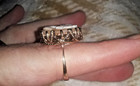 Beautiful Antique Solid 10kt Gold Hand Carved  Shell Cameo Ring Size 7 Christmas