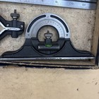 Vintage Brown   Sharpe 4 Piece Combination Square Set 12  W  Box