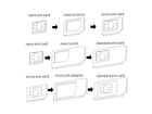 White Nano Sim Micro Sim Standard Sim Card Adapter For Iphone 3gs 4 4s 5 5s 5c