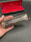 Super Chromonica Hohner Harmonica Key Of C-270 With Case   Nice 