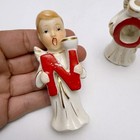 Vintage Commodore Christmas Noel Angels 4 Piece Candle Holder Set Japan