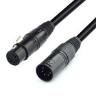 10ft 5-pin Xlr Dmx Cable  Dmx512 Male To Female Connector For Stage Lighting