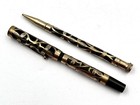 Morrison s 14k Gold Overlay Fountain Pen   Mechanical Pencil Set Parts   Repair