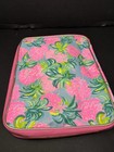 Lily Pulitzer Agenda Folio Computer Laptop Holder Bag Pink And Green