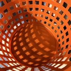 Vintage Rubbermaid Round Roughneck Weave Heavy Duty Laundry Basket Orange 2966