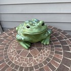 Vintage 1988 Sw Arnel s Mold Large Ceramic 14  Frog Toad Figurine Artist Signed
