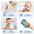 Iplay  Ilearn 10pcs Baby Rattle Toys 3-6-12 Months  Infant Sensory Teething     
