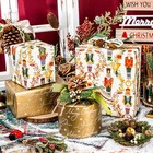 Nutcracker Christmas Wrapping Paper Roll  Reversible Vintage Nutcracker And W   