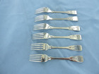 An Antique Sterling Silver Set Of Fiddle Back Dinner Forks london 1833 