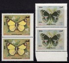 Iraq Scott 1551-1552  Mnh  Free Shipping  Butterflies  2 Sets Of 2  Perforated