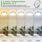 13 Inch Brushed Nickel Flush Mount Ceiling Light  2 Pack 36w 4000lm Dimmable    