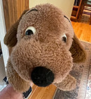 1973 Dakin Drooper Dog Brown Ears Caramel Plush Nutshell Stuffed Vintage 10   