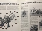 Ditch Witch Catalog Insert Combo Back Hoe Trencher Charles Machine Works 1981