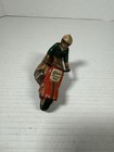 Vintage Tin Wind-up Schuco Curvo 1000 Motor Cycle With Rider  U s  Zone Germany
