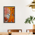 Vintage Retro Style Budweiser King Of Beers Poster - 16x24 Sexy Girl Art Decor
