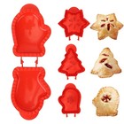 Christmas Plastic Mini Pie Maker Pocket Pie Mold Pie-crust Mold Dough Press Tool