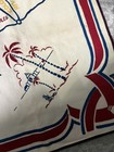 1950   s Tapestry Of California- 35 X35 Western Land Marks - Rare Find Vintage