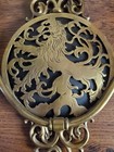 Vintage Brass 2-arm Wall Sconce Lion Head Hardwired 