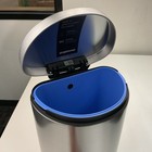 Simplehuman 10l 2 6g Semi-round Bathroom Step Trash Can Stainless Steel Cw1833