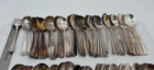 Lot Of 100 Assorted Vintage Silverplate Cream Soup Spoons - Lot 195