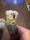 Vintage Mouse Original Fur Toys West Germany 2  Grey  Mice Set  2 