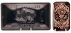 Titanium   Copper   Buffalo Art Bars   Two-piece Set   Fine  999 Bullion