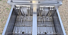 Frymaster Double Electric Fryer Model   Fpel214ca  208v 3   Filtration Xtra Clean