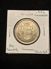 1956 Canada 50 Cents Canadian Silver Half Dollar    jun163    50c Circulated