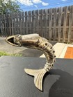 Alpaca Mexico Silver Fish Shaped Metal Decorative Handheld Bottle Opener Vintage