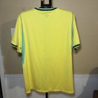 Nike Dri-fit Brazil Cbf Soccer Jersey Shirt Xl Yellow Green Blue