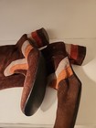 Vintage 60s 70s Suede Leather Patchwork Gogo Boots Made In Italy Sz 8